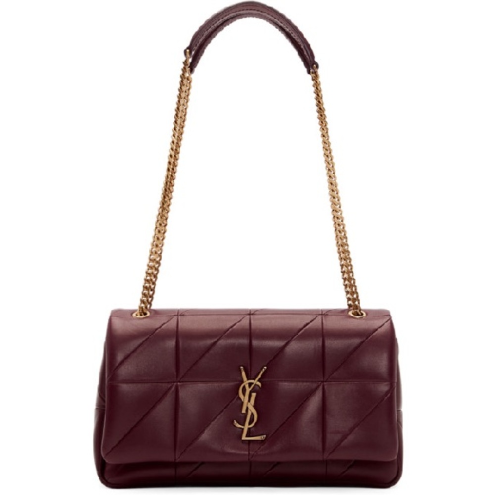 Saint Laurent Medium Jamie Bag In Burgundy - Picture 3 of 10